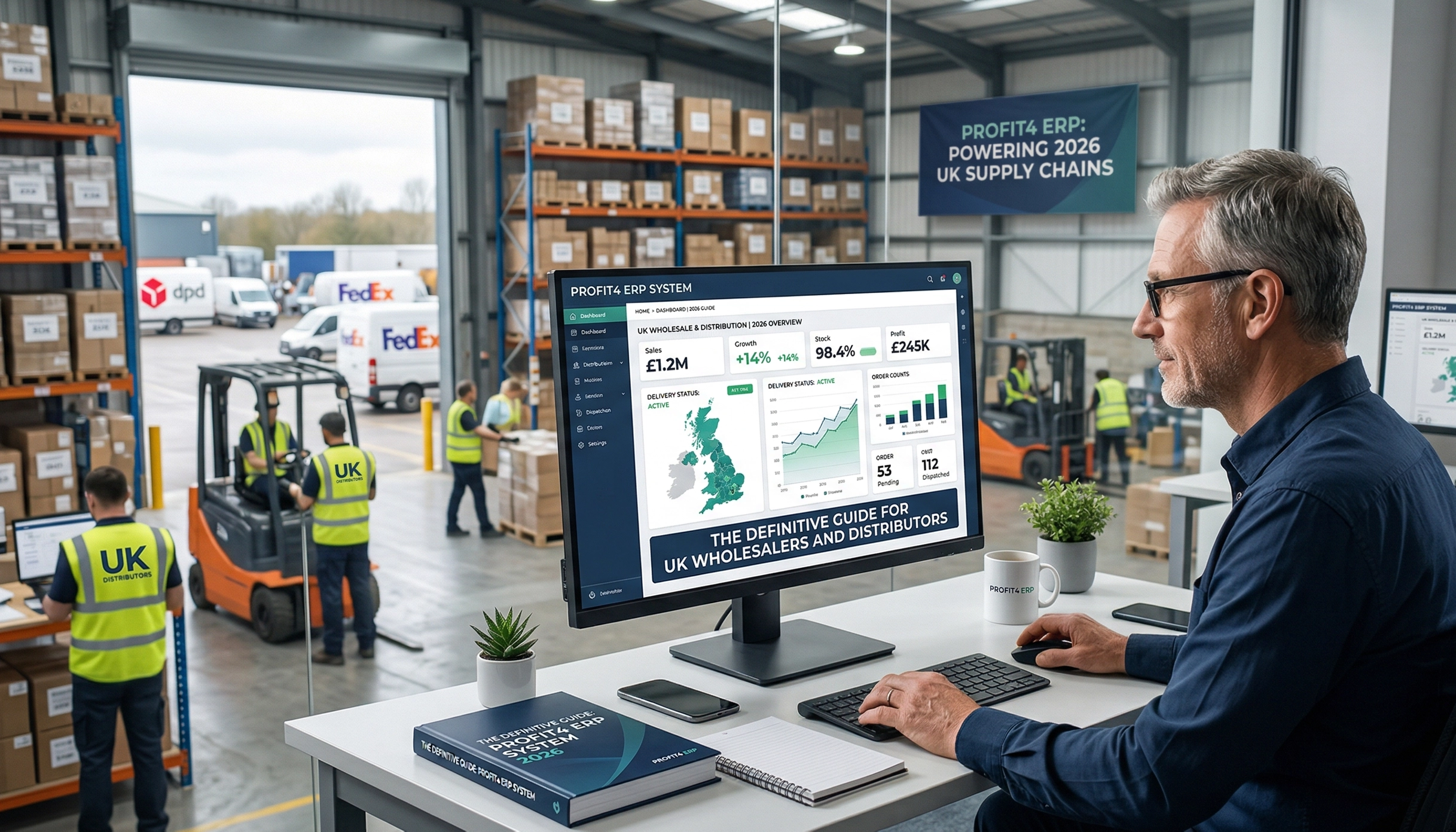 UK Wholesaler in warehouse using Profit4