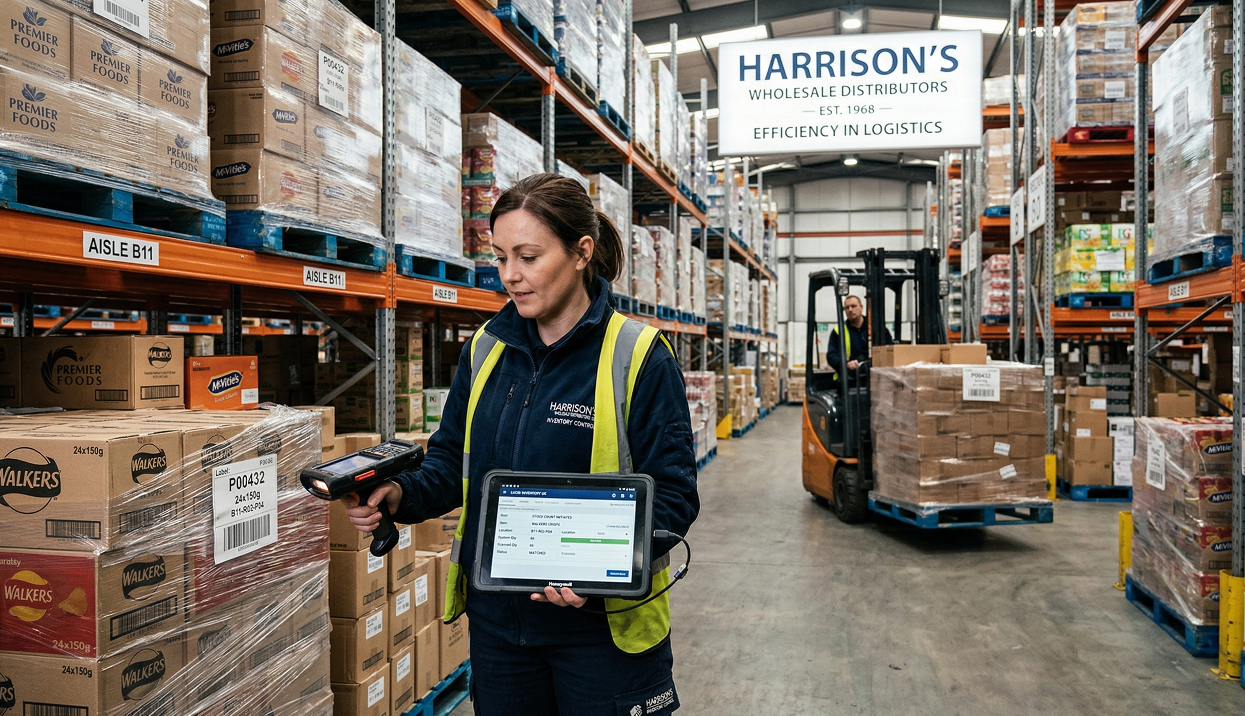 UK Wholesaler in warehouse using Profit4 barcode scanners