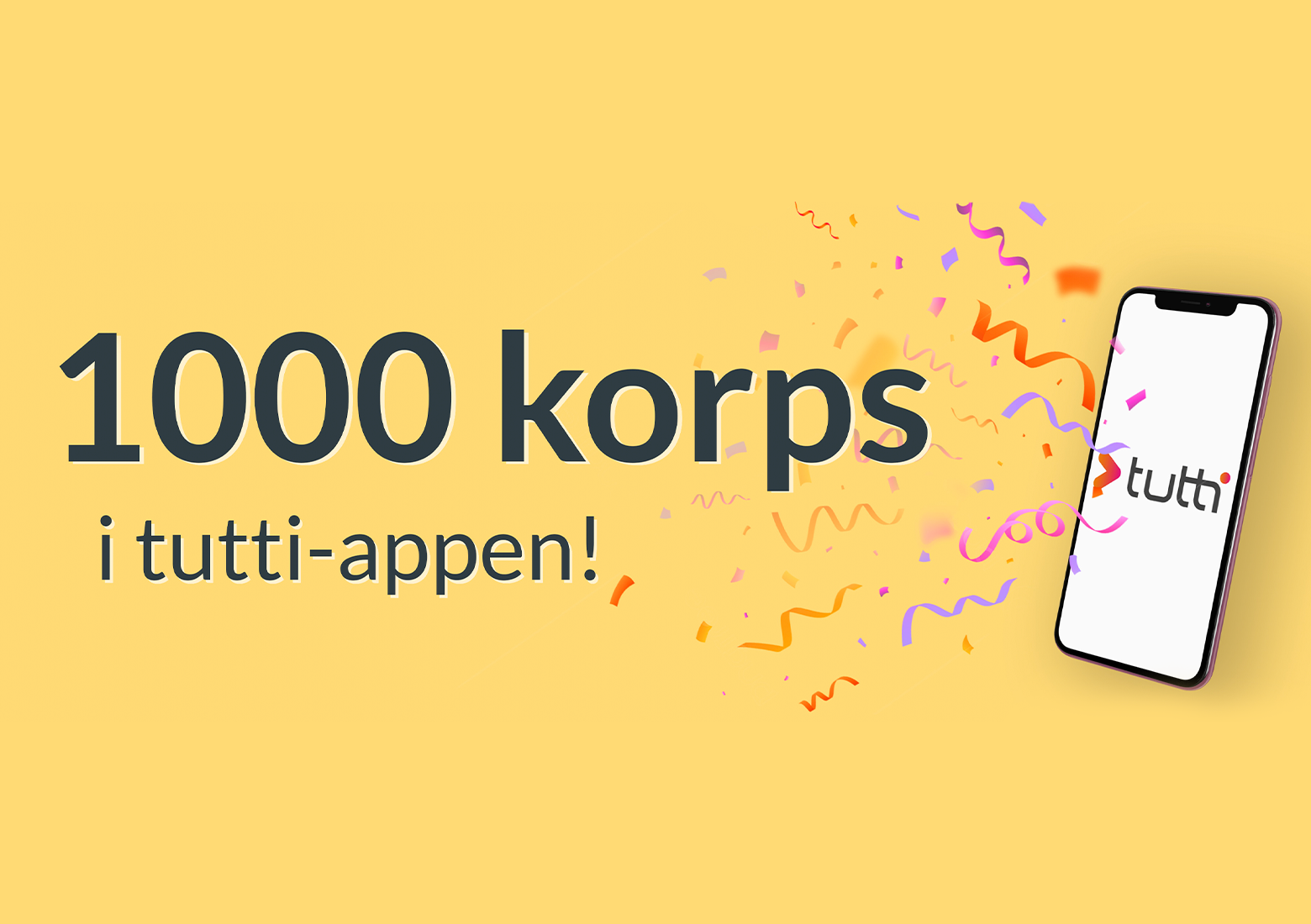 Over 1000 korps bruker Tutti