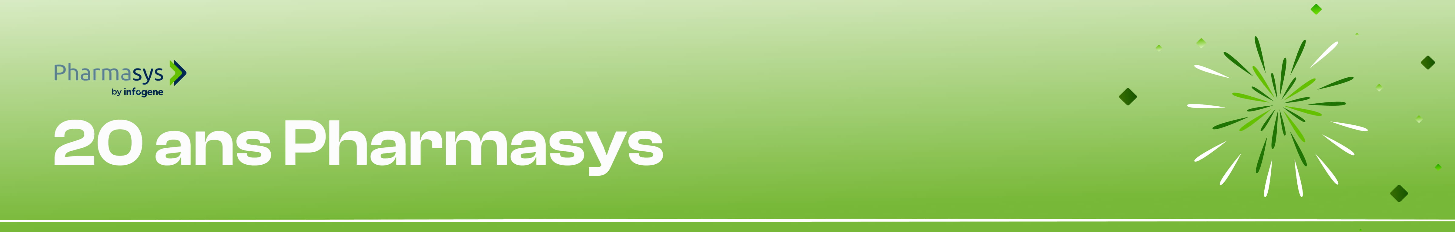 Bannière 20 ans de Pharmasys