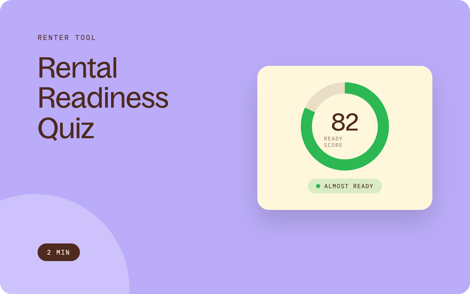 Rent with Clara Rental Readiness Quiz