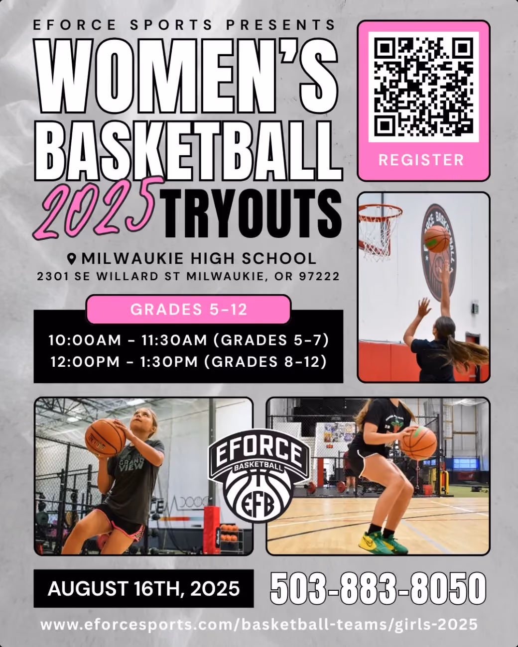 EForce Girls Basketball Tryouts