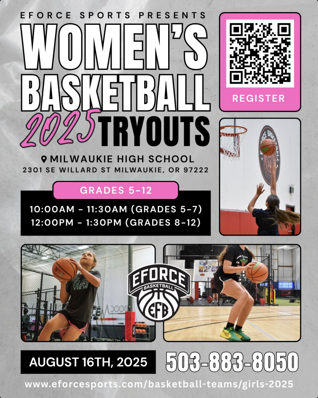 EForce Girls Basketball Tryouts
