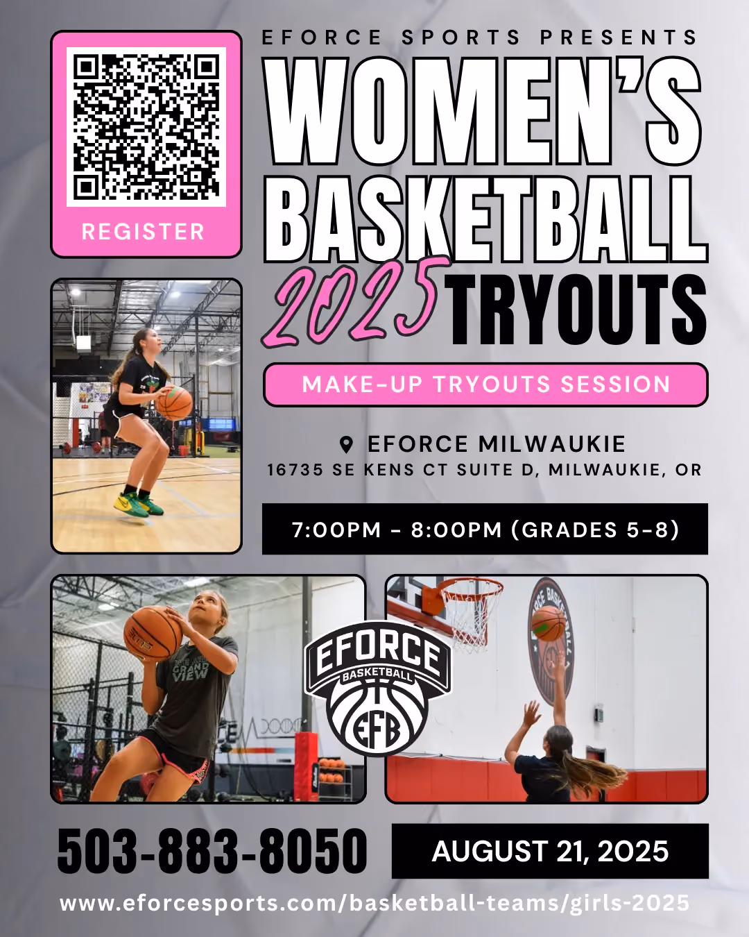 EForce Girls Basketball Tryouts
