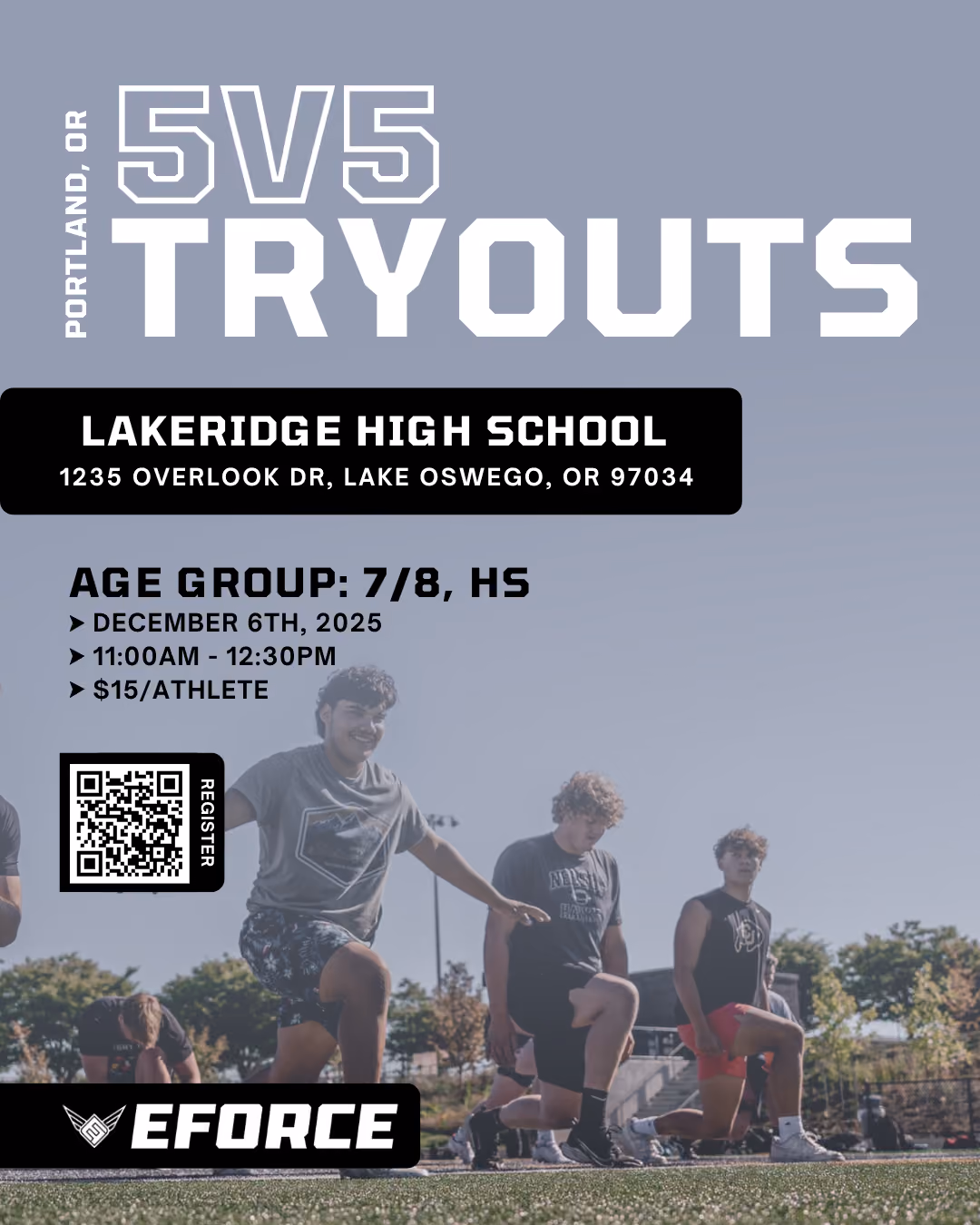 EForce Football 5v5 Tryout
