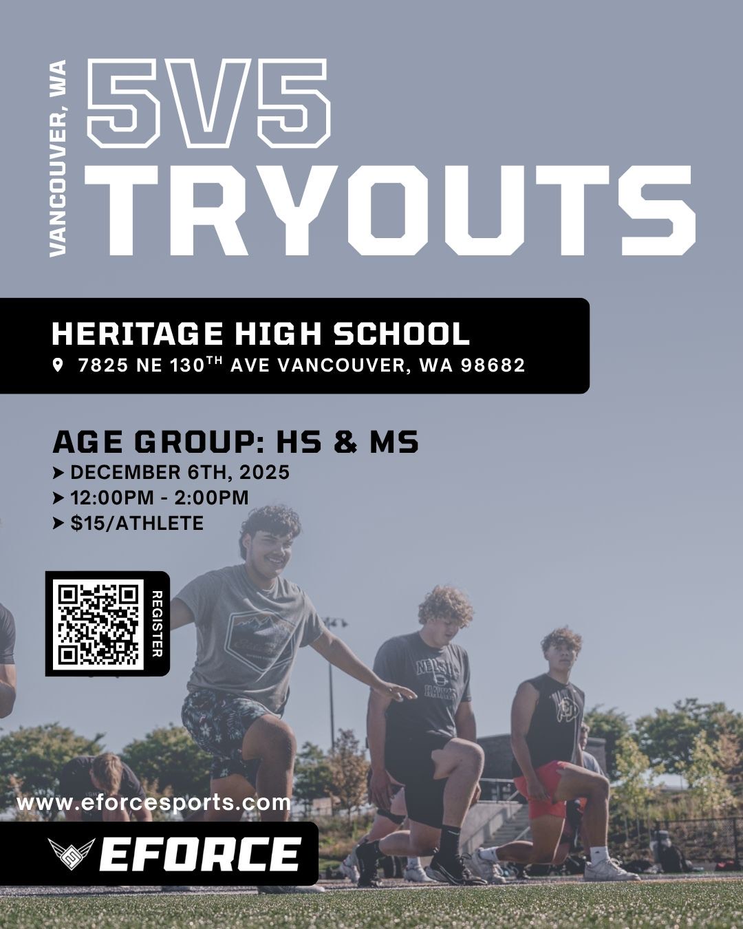2026 EForce Football 5v5 Tryout Vancouver