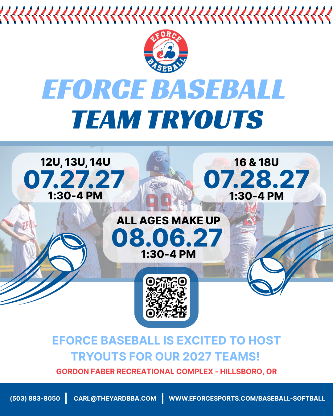 Westside EForce Baseball 2027 Team Tryouts 
