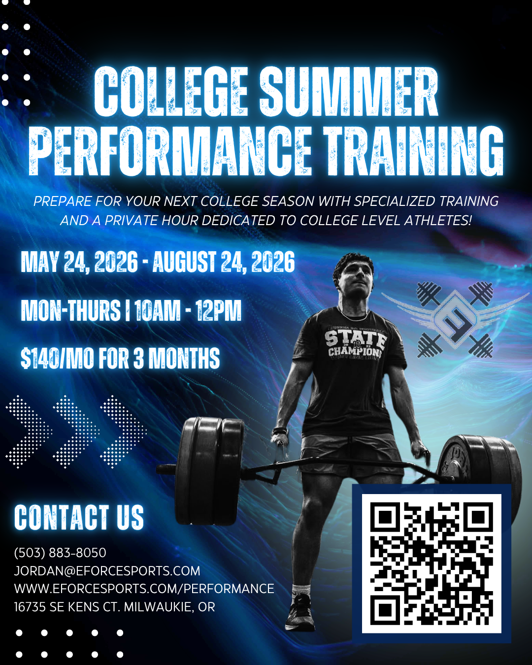 College Summer Performance Training