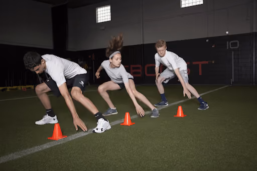 3 persons doing drills