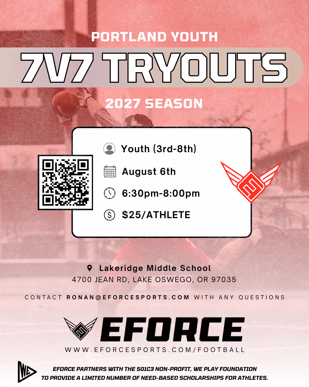 Portland Youth 7v7 Tryouts
