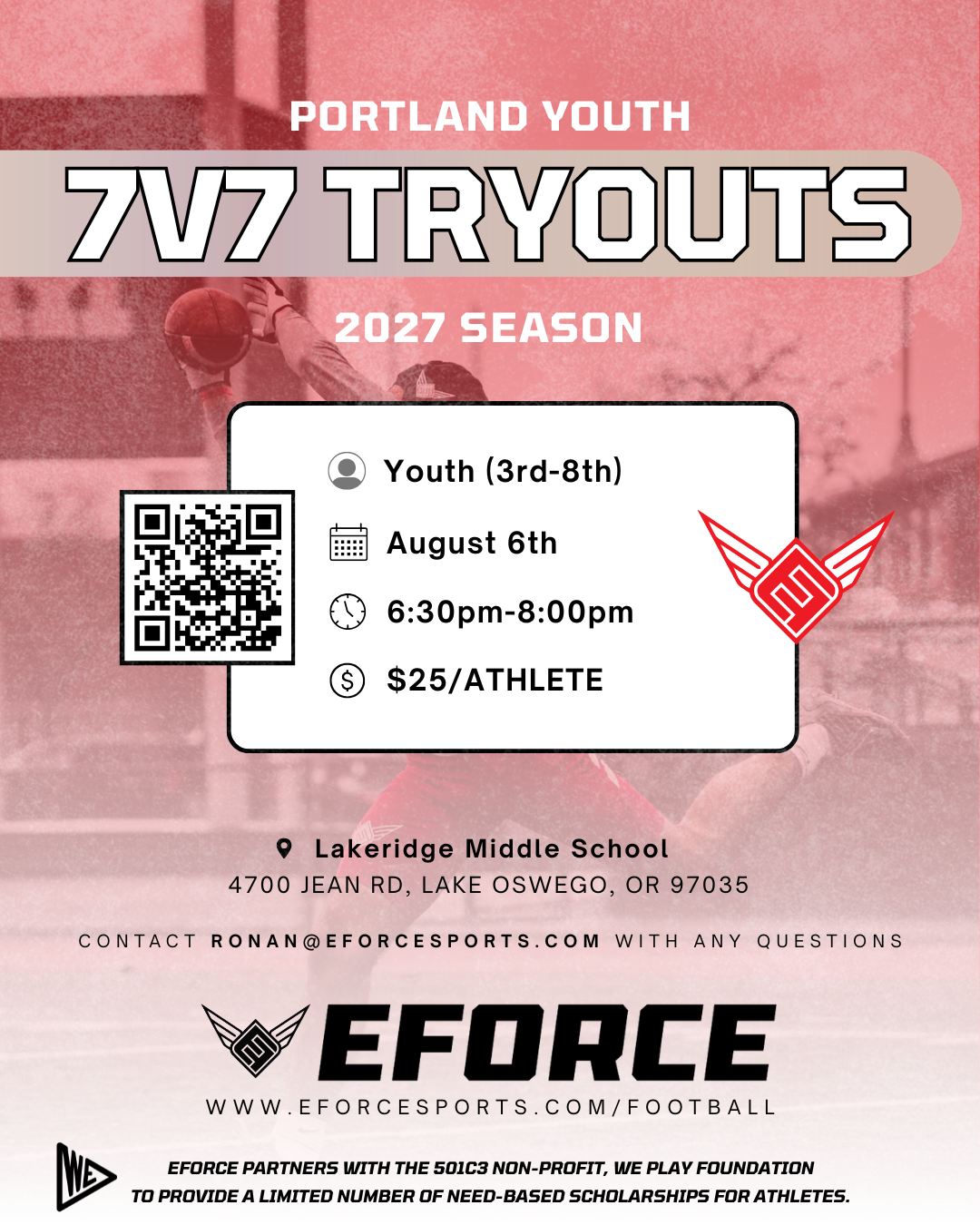 Portland Youth 7v7 Tryouts