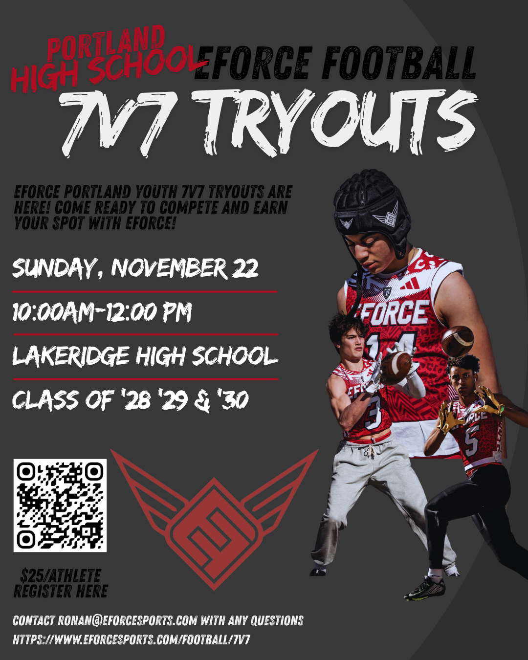 Portland High School 7v7 Tryouts 2027