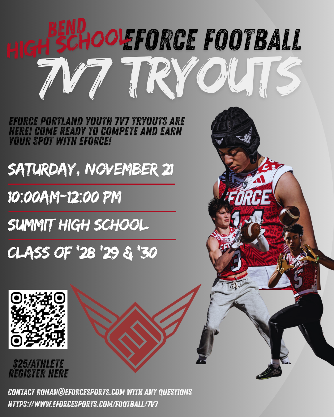 Bend High School 7v7 Tryouts 2027