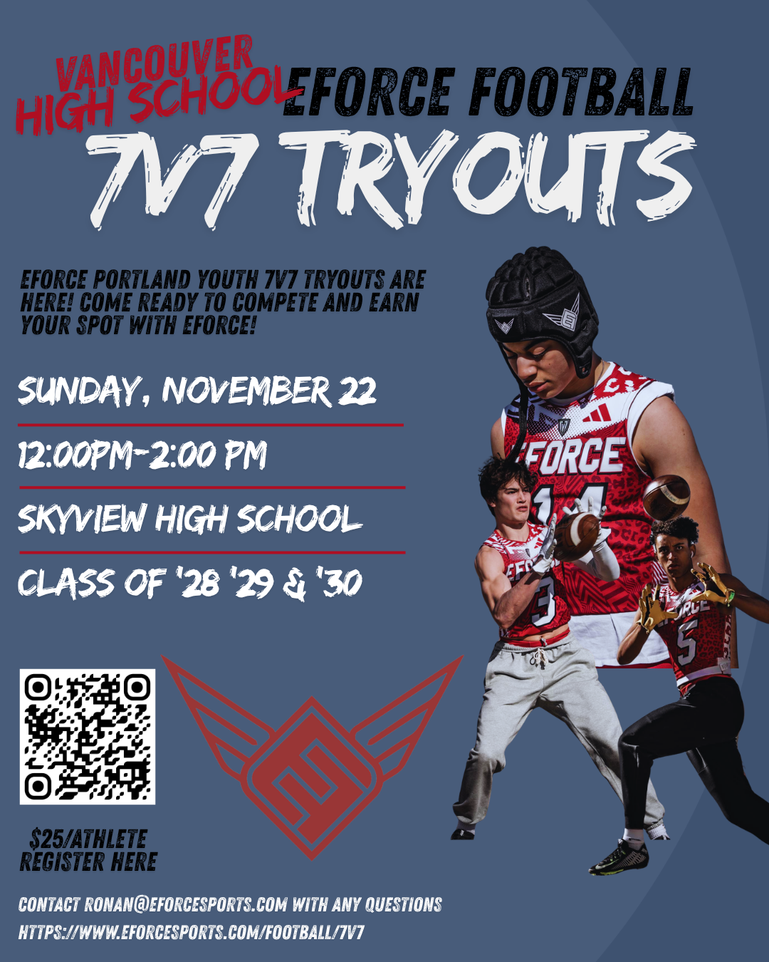 Vancouver High School 7v7 Tryouts 2027