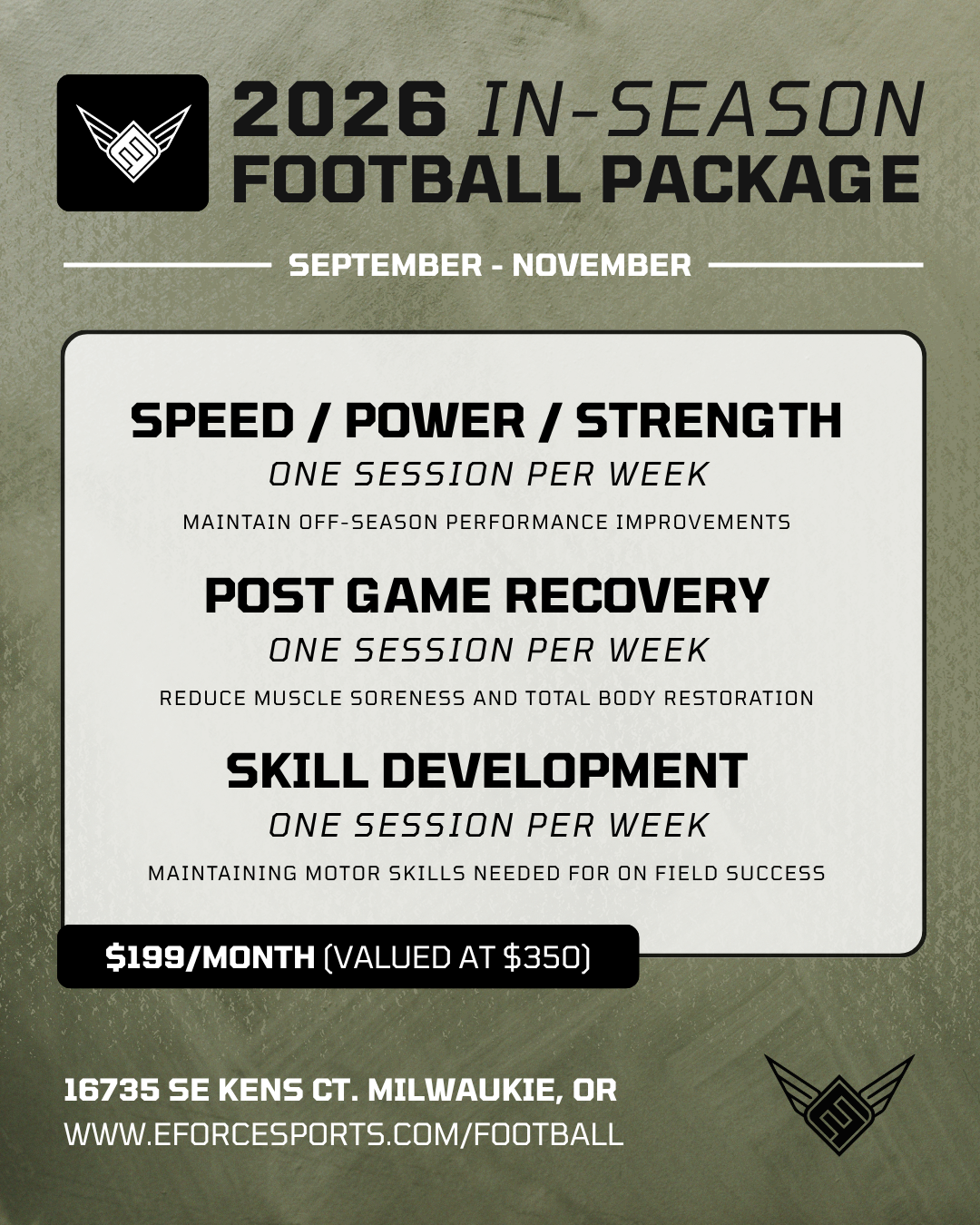 In-Season Football Program 2026