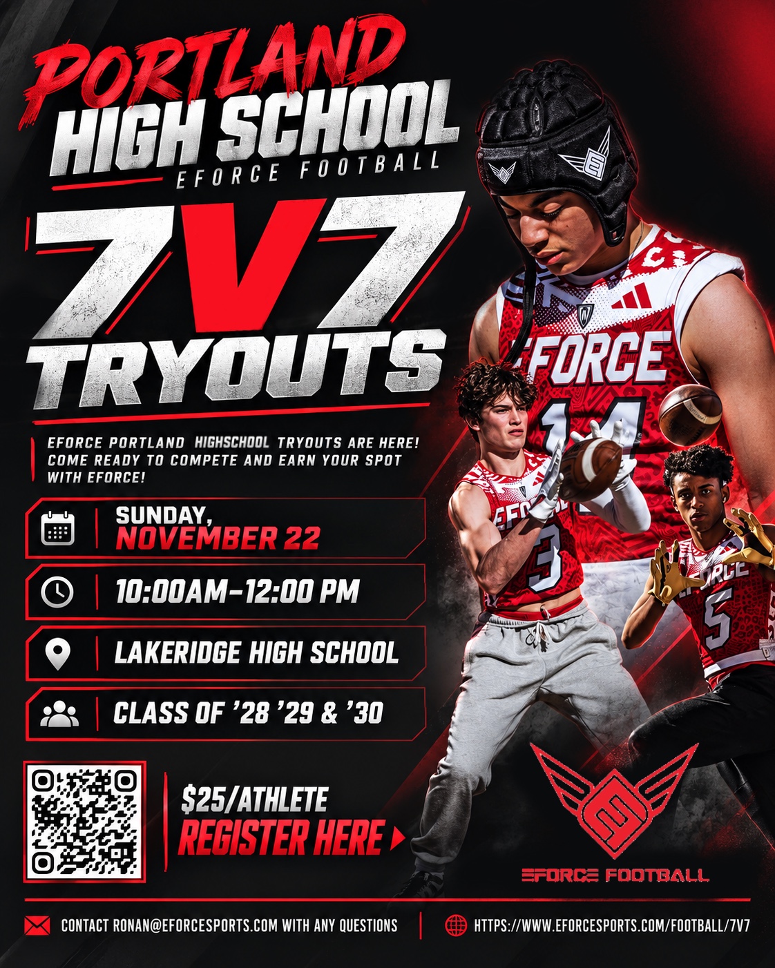 Portland High School 7v7 Tryouts 2027