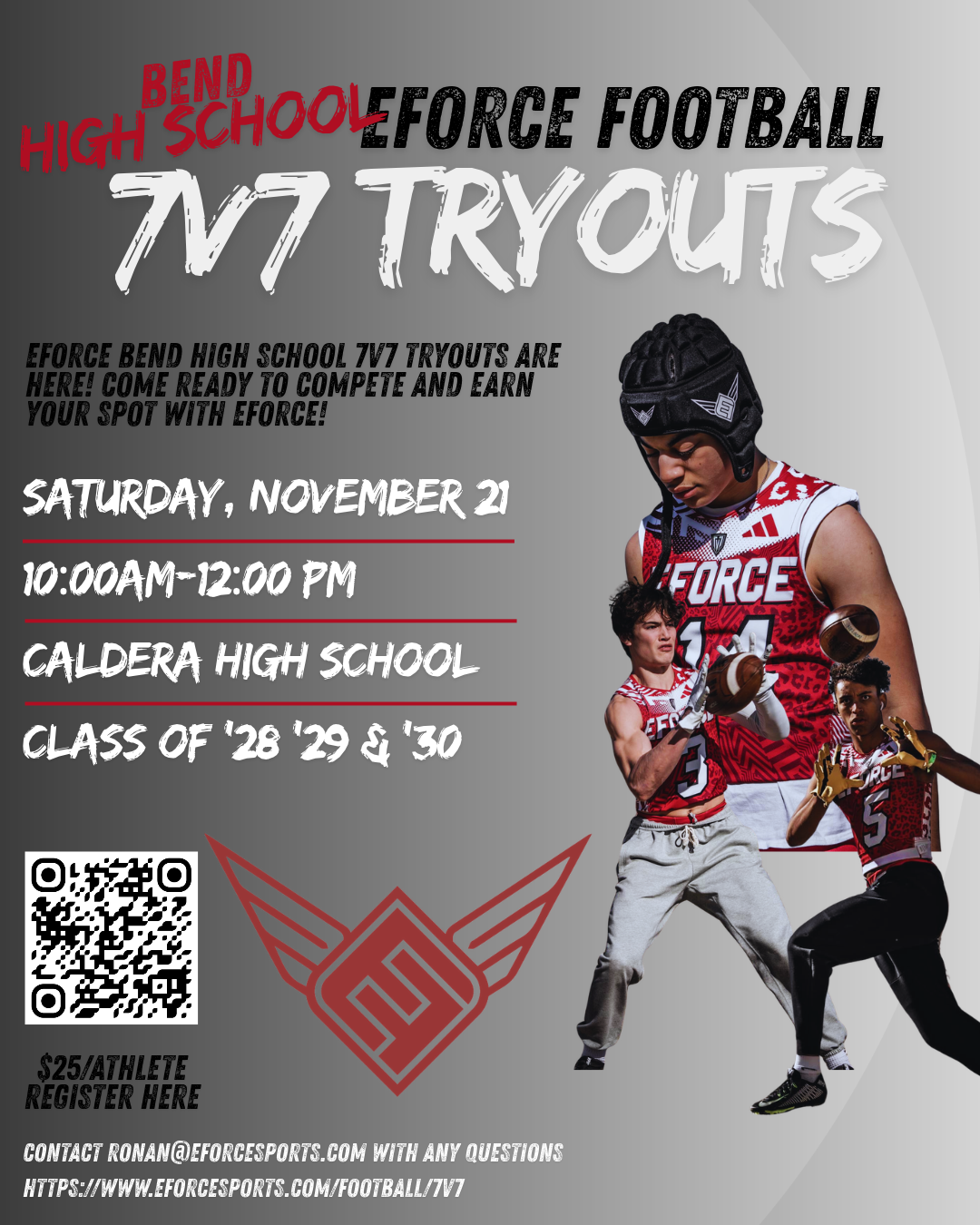Bend High School 7v7 Tryouts 2027