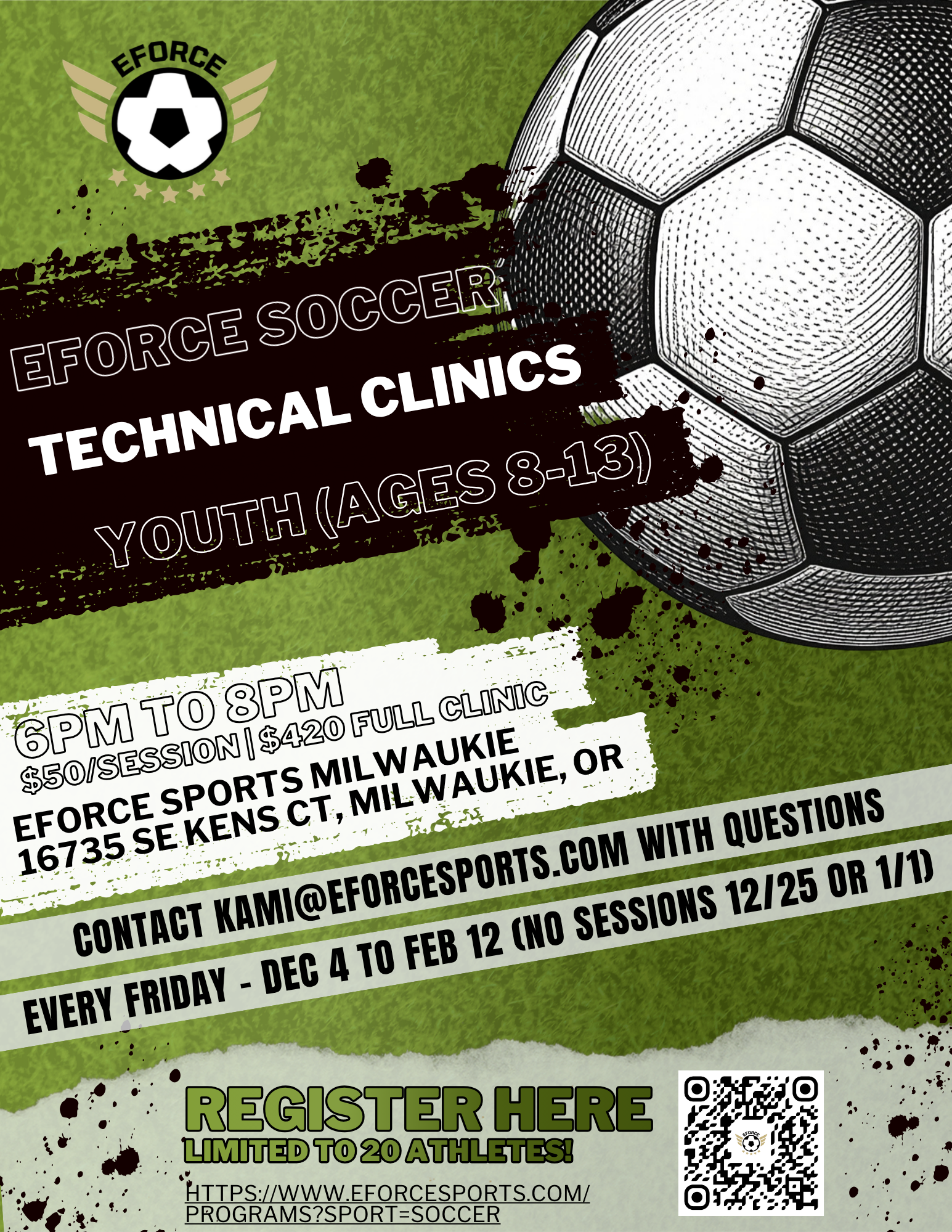 EForce Soccer Youth Technical Clinics