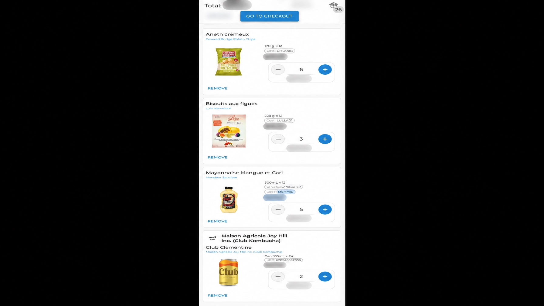 Flux de paiement multifournisseur avec des produits organisés en une seule commande de gros