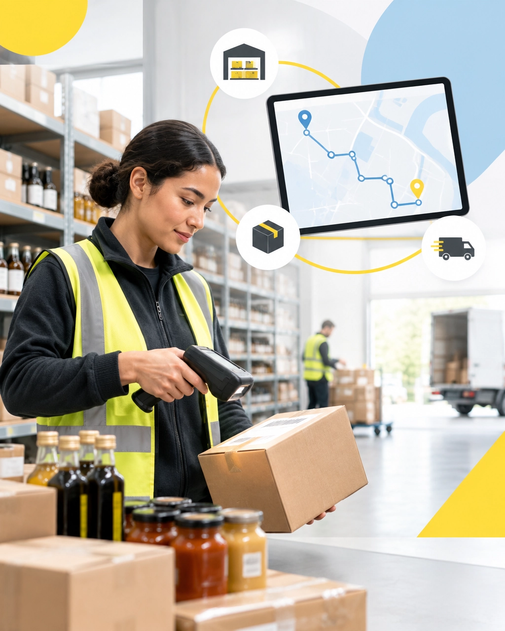 Warehouse team connecting inventory, picking, and delivery planning