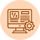Website development and optimization icon
