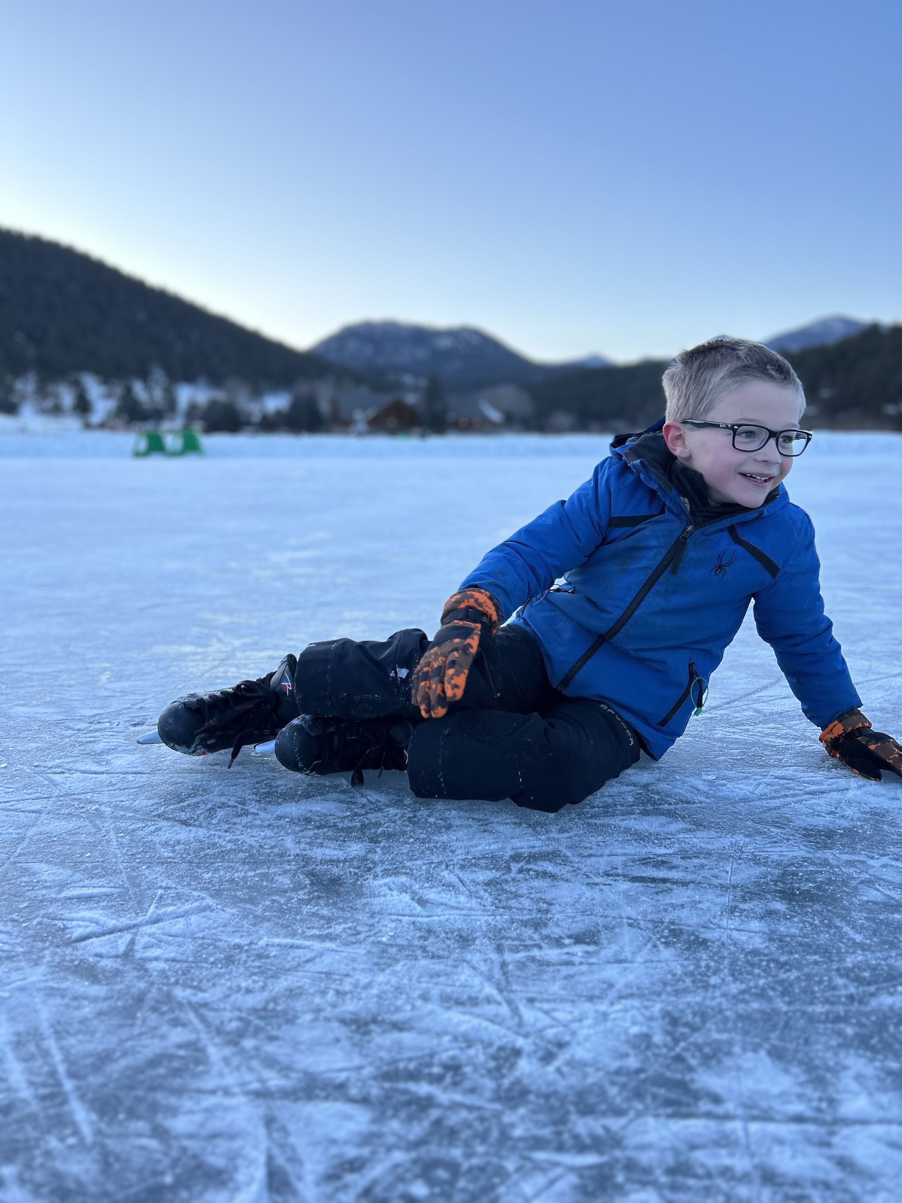 Evergreen Lake ice skating