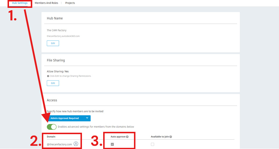 visit the fusion admin settings page