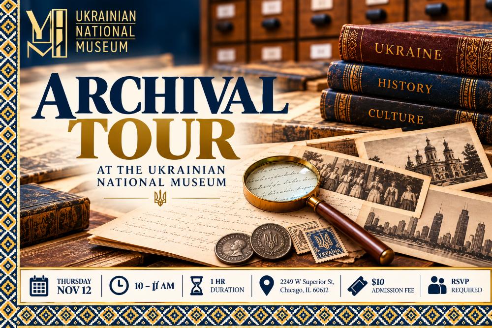 Archival tour at the Ukrainian National Museum