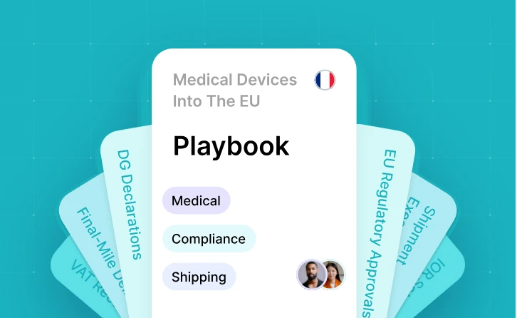 A custom compliance playbook for medical devices into the EU