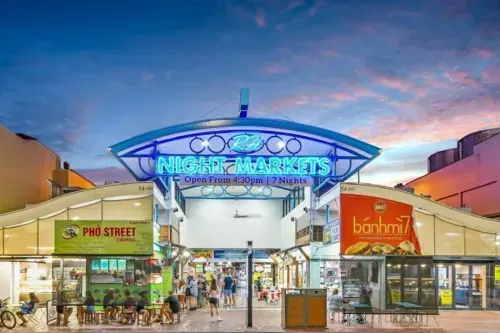 Front shot of the Cairns Night Markets