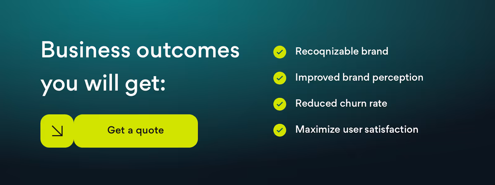 Business outcomes you will get