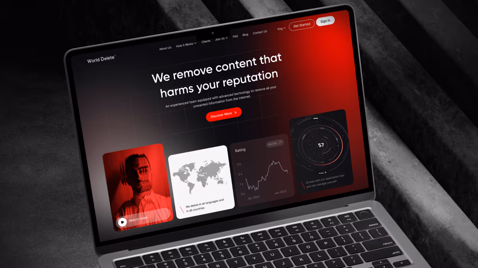 World Delete design example