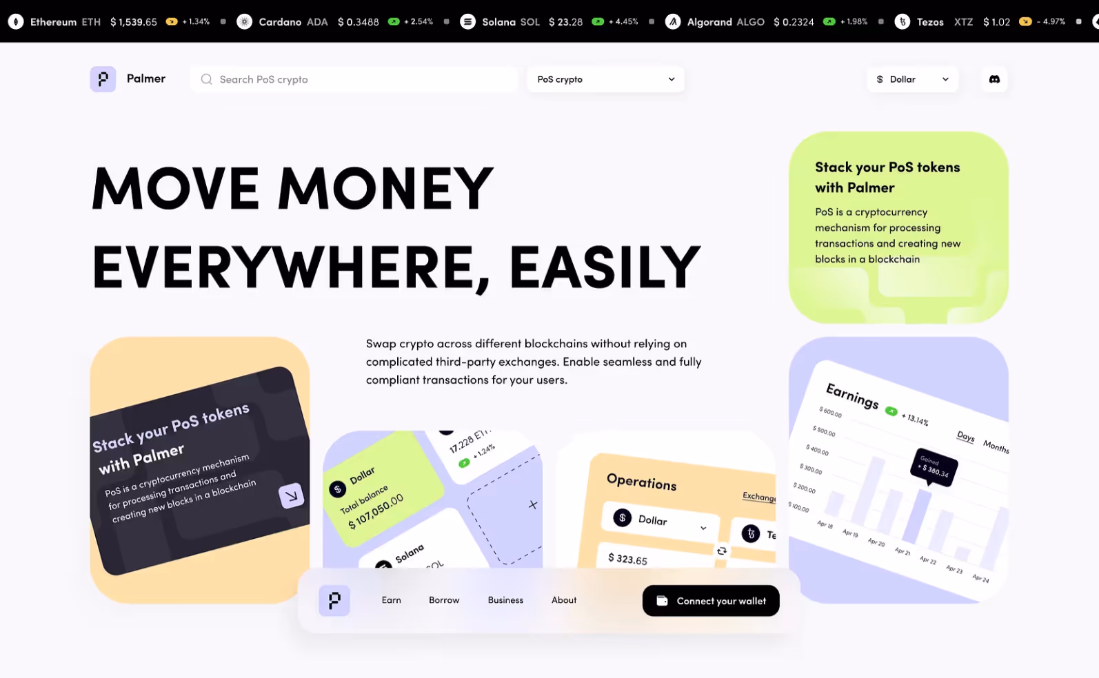 Palmer web design example