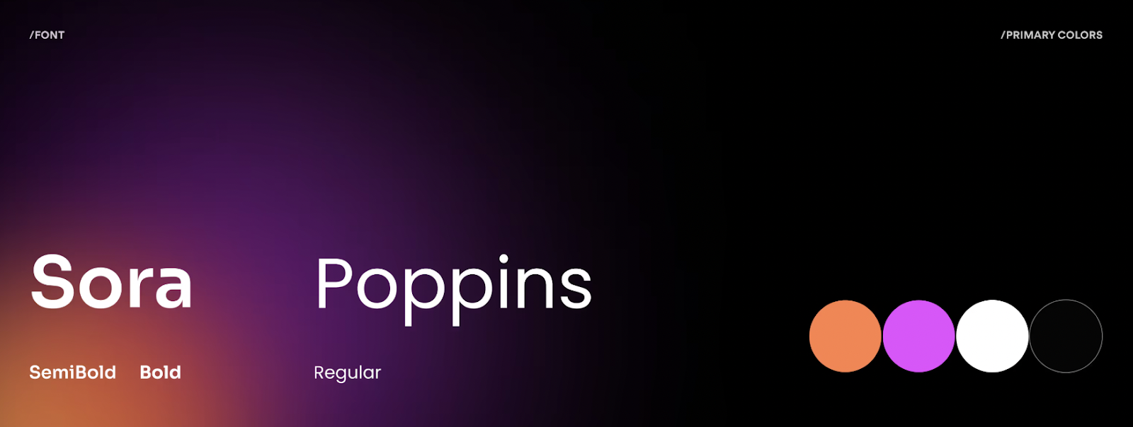 Font pairing example.