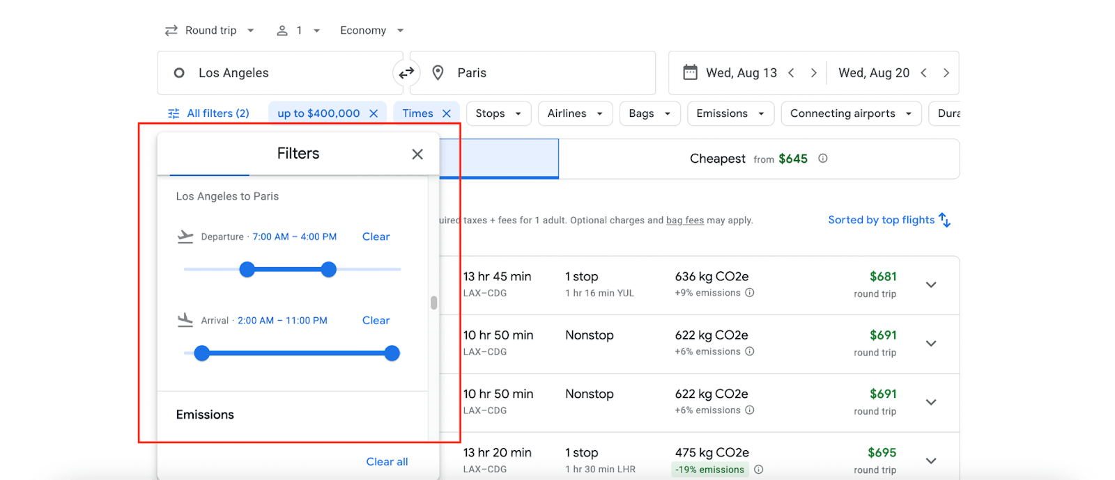 Real-Time Feedback filter example.