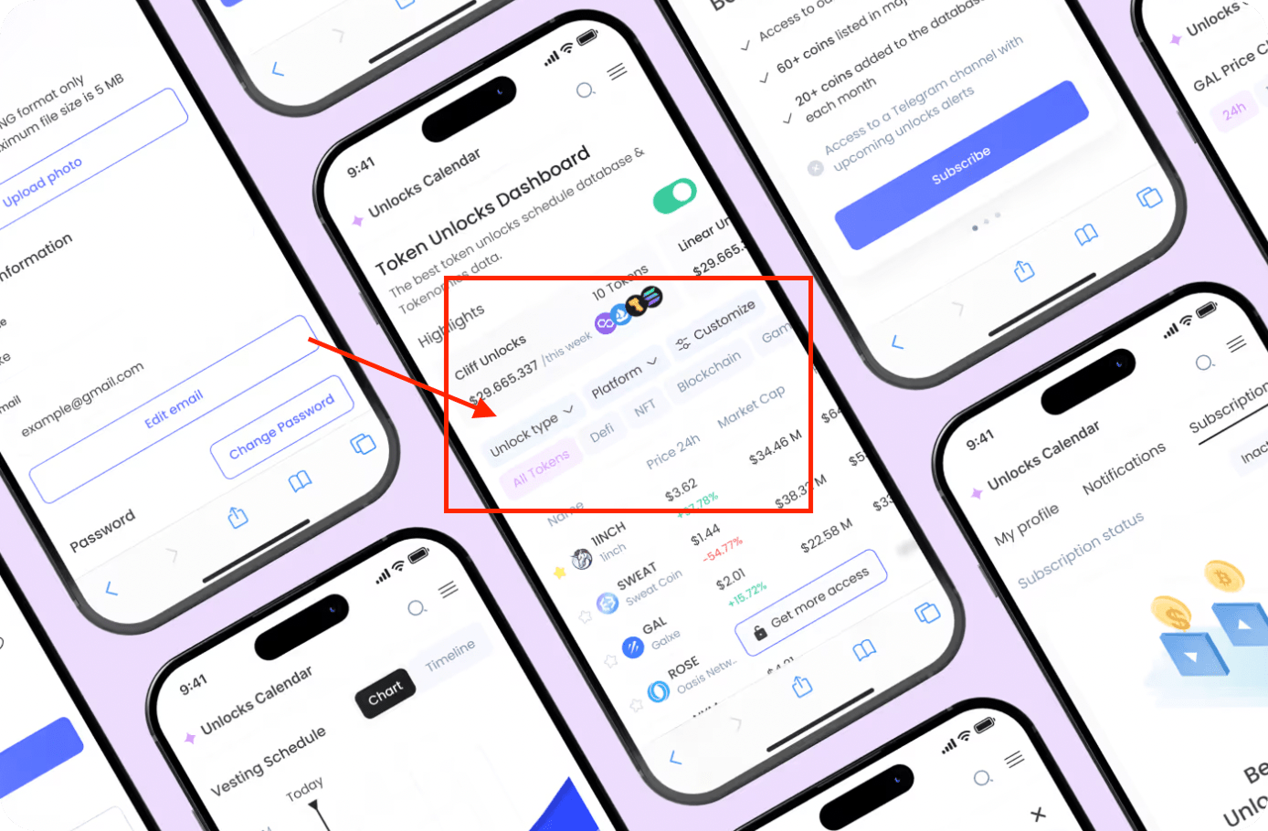 Tag-based filters using chips or pills UI elements.