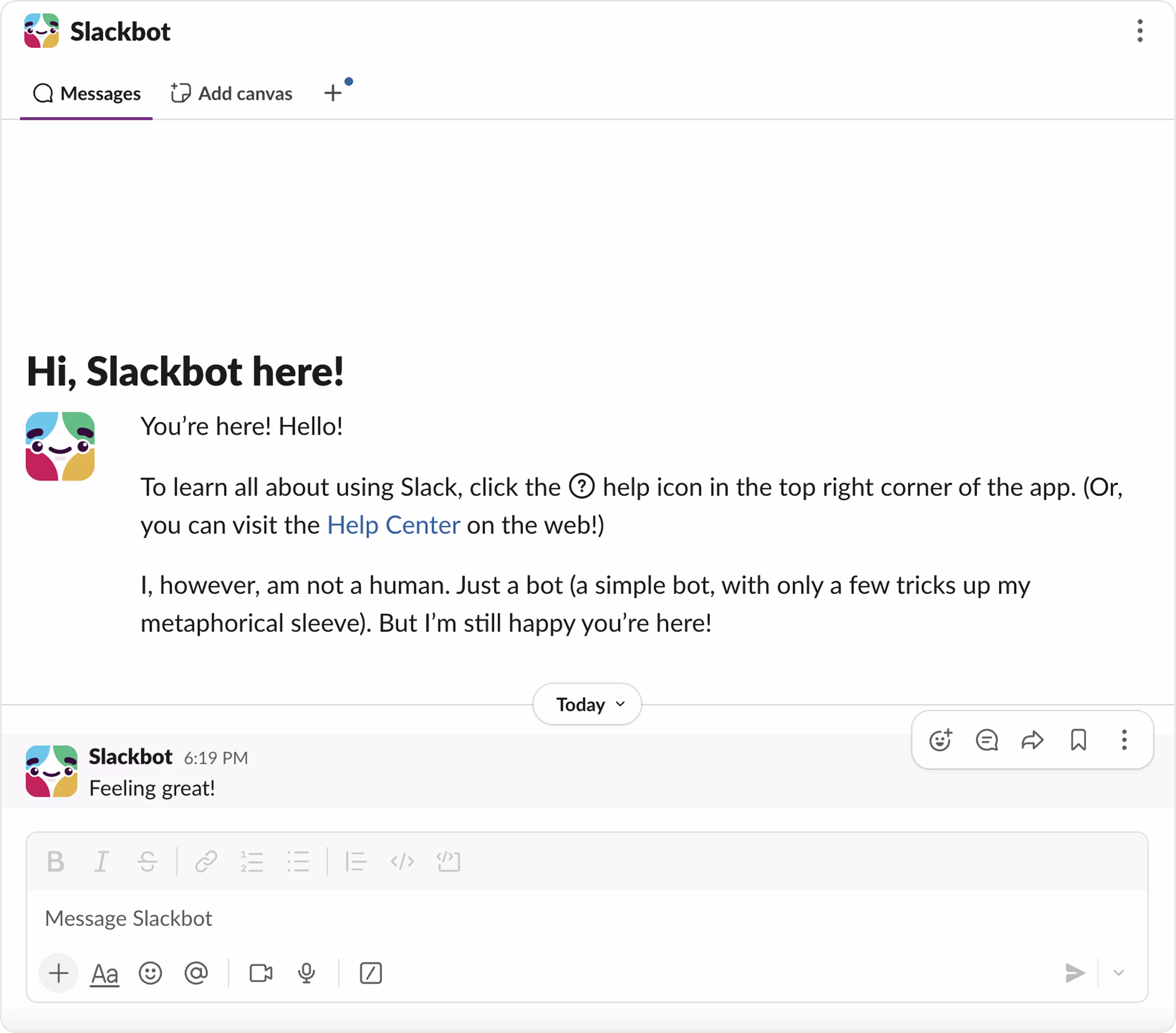 Slackbot Design Example
