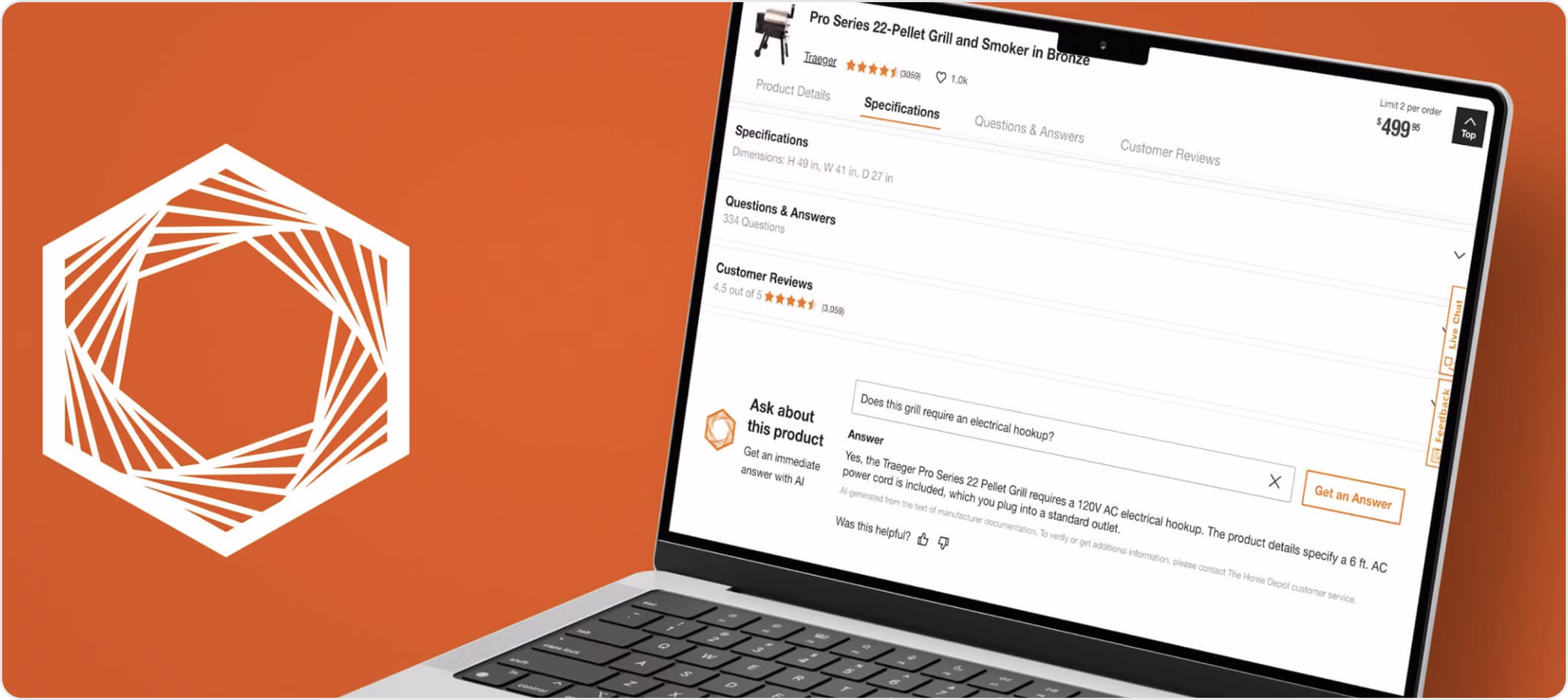 Home Depot Chatbot UI