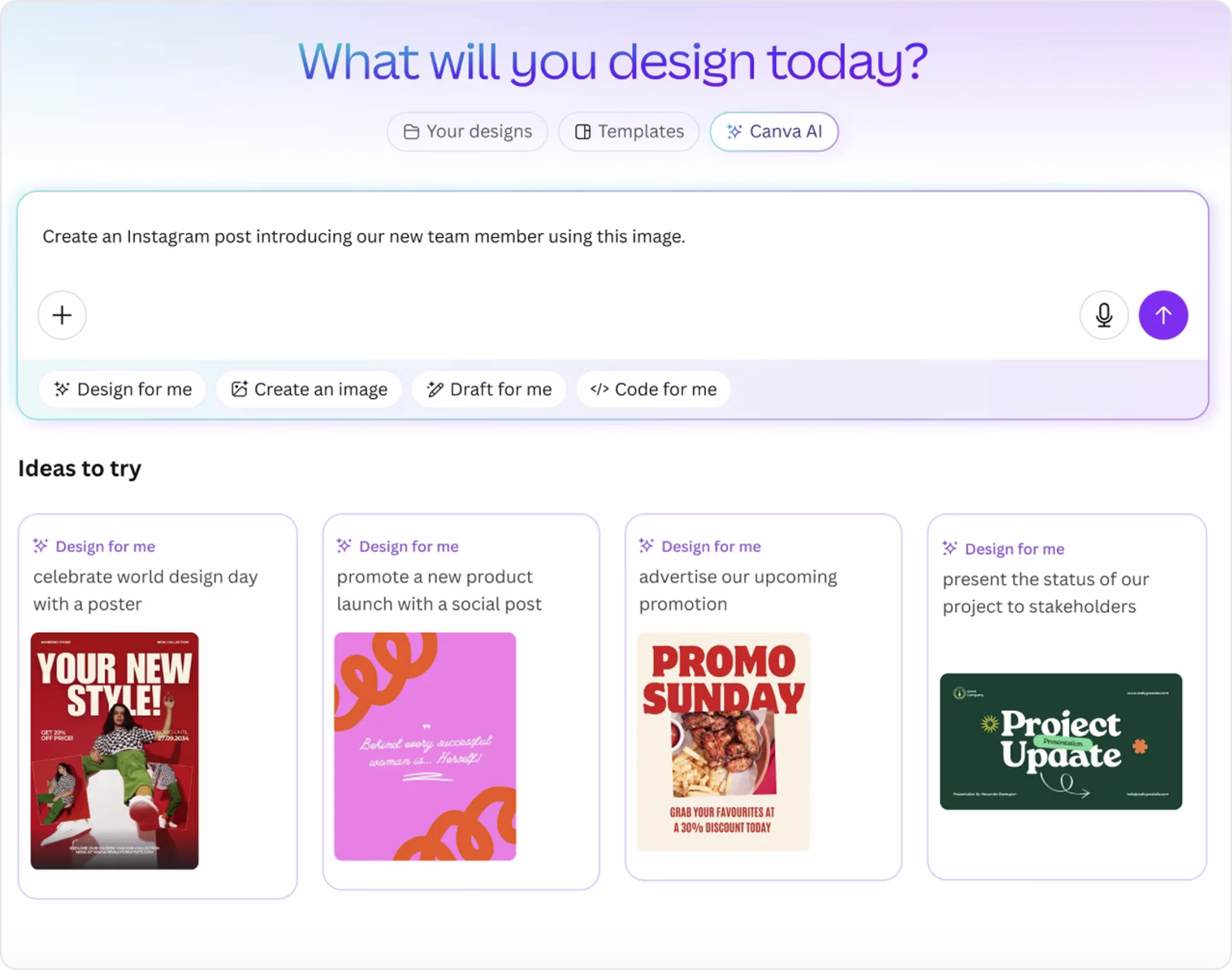 Canva Chatbot UI