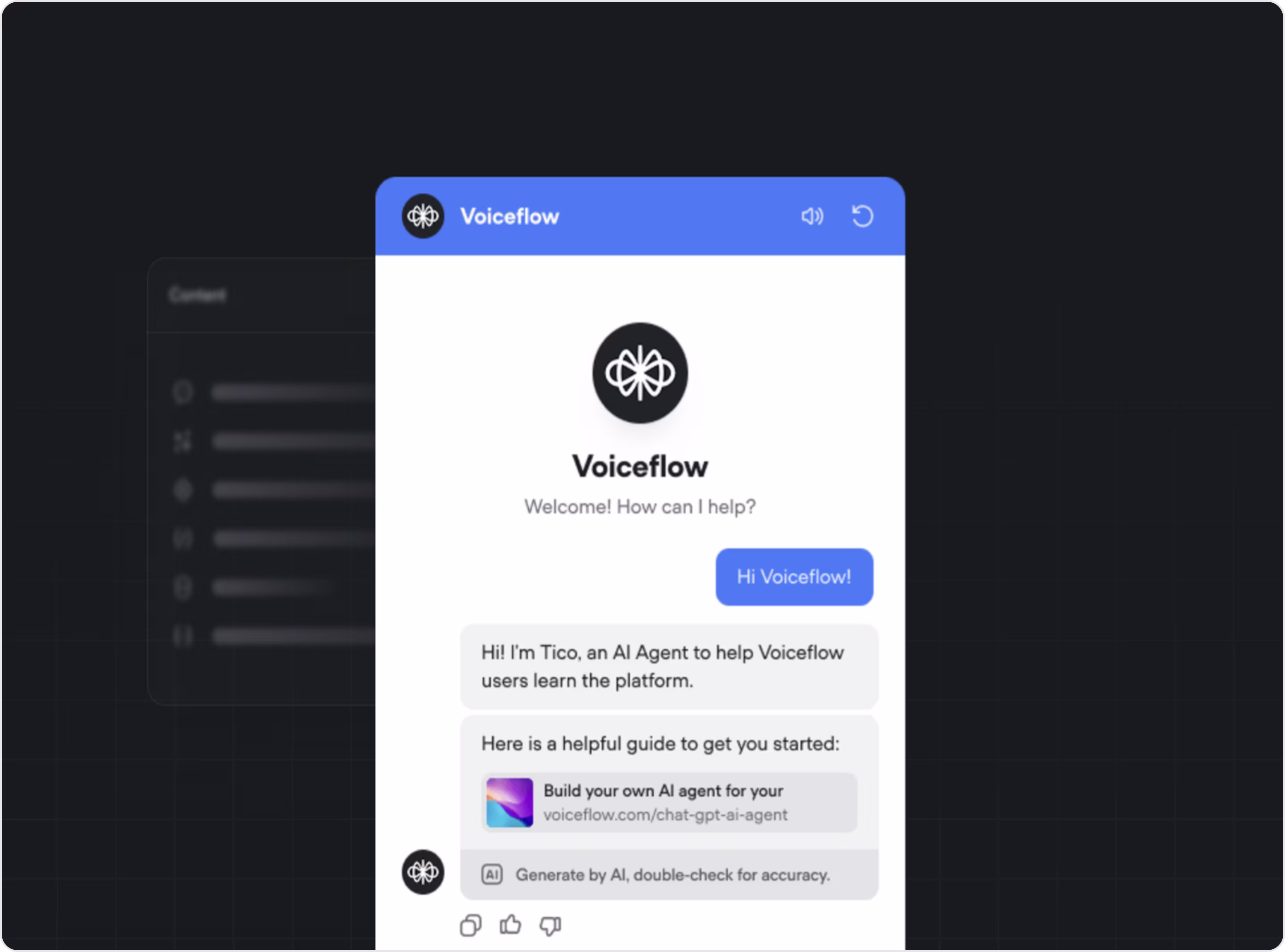 Voiceflow's Tico