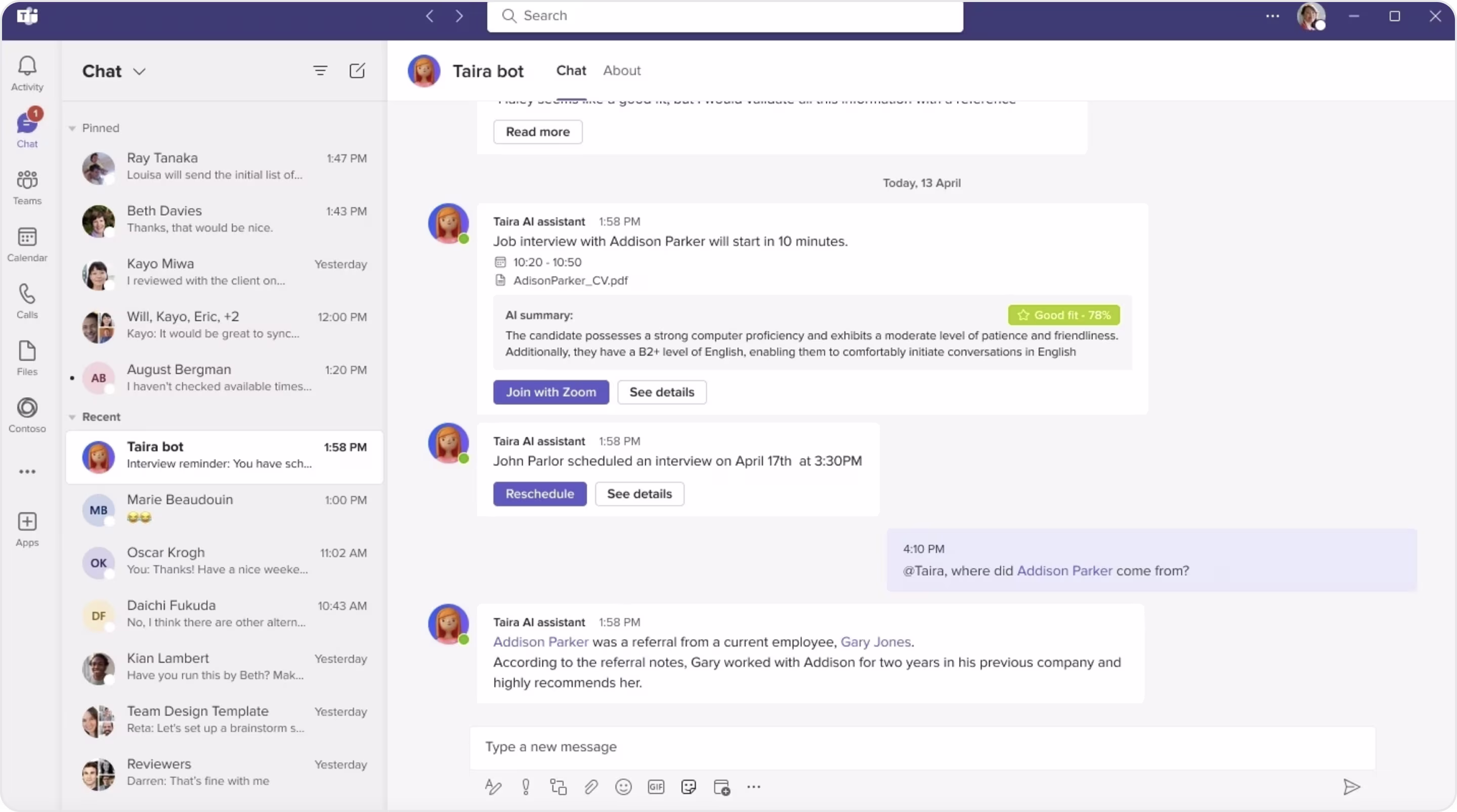 MyInterview Chatbot
