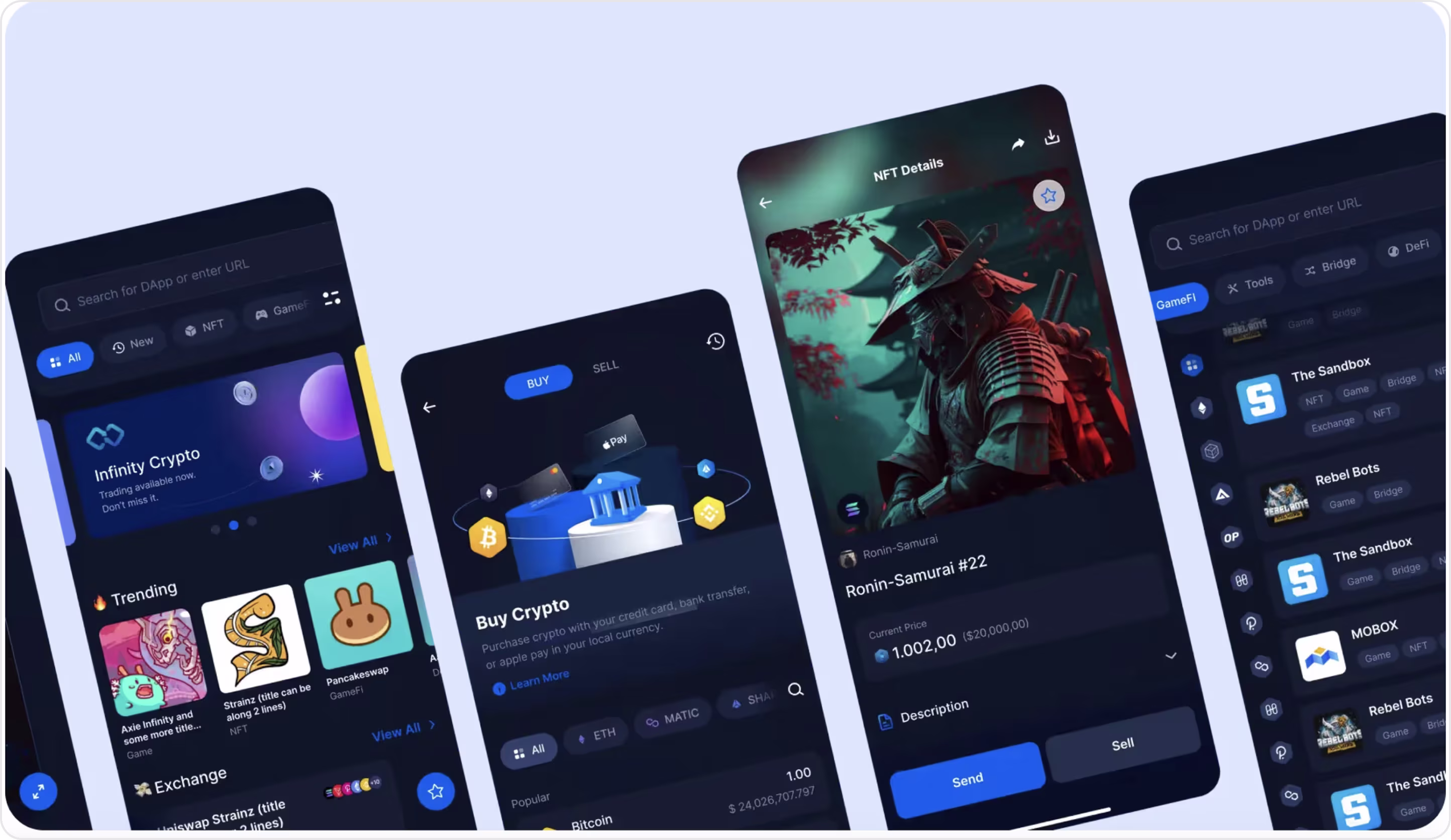 Infinity Wallet payment form
