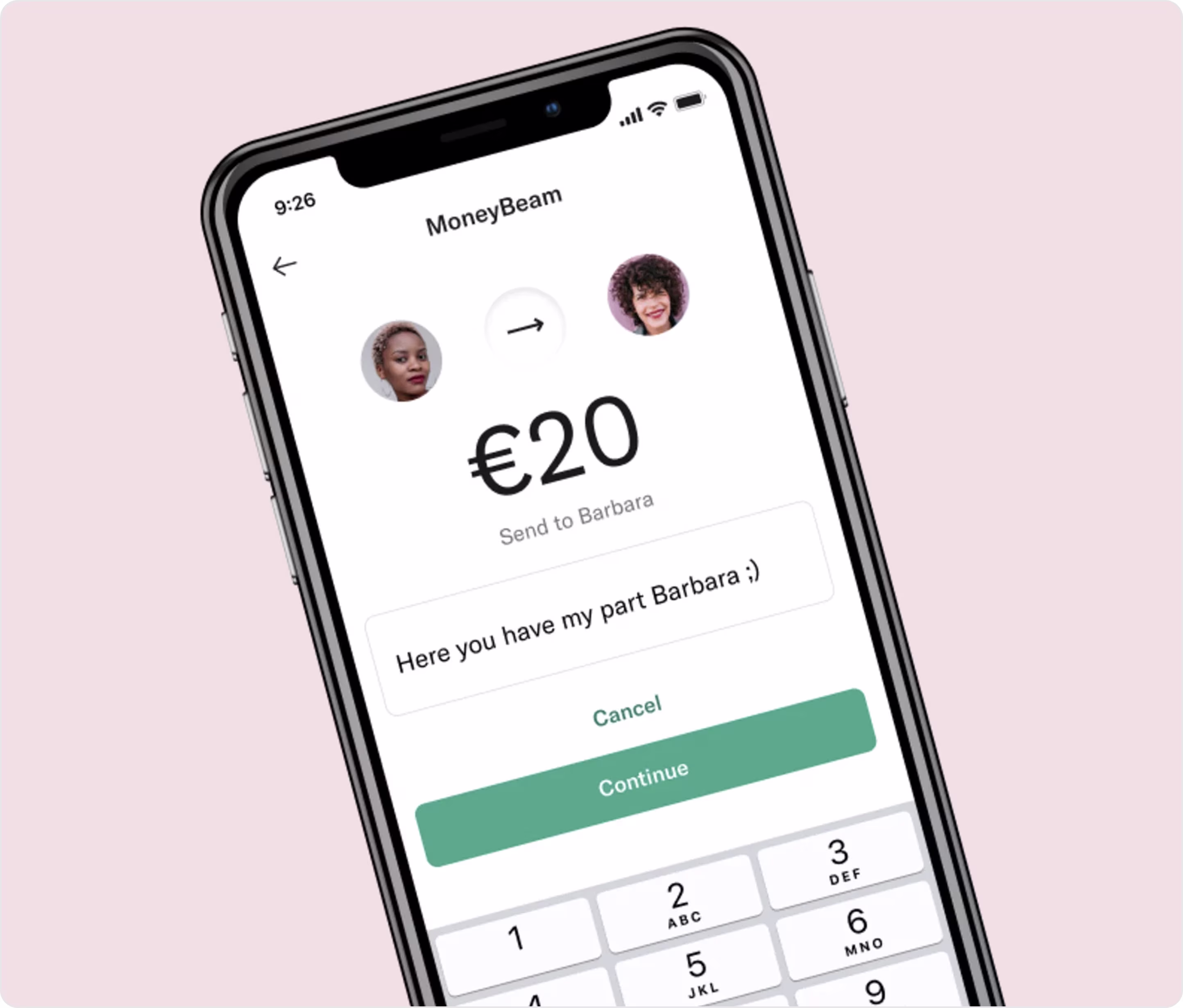 N26 payment form