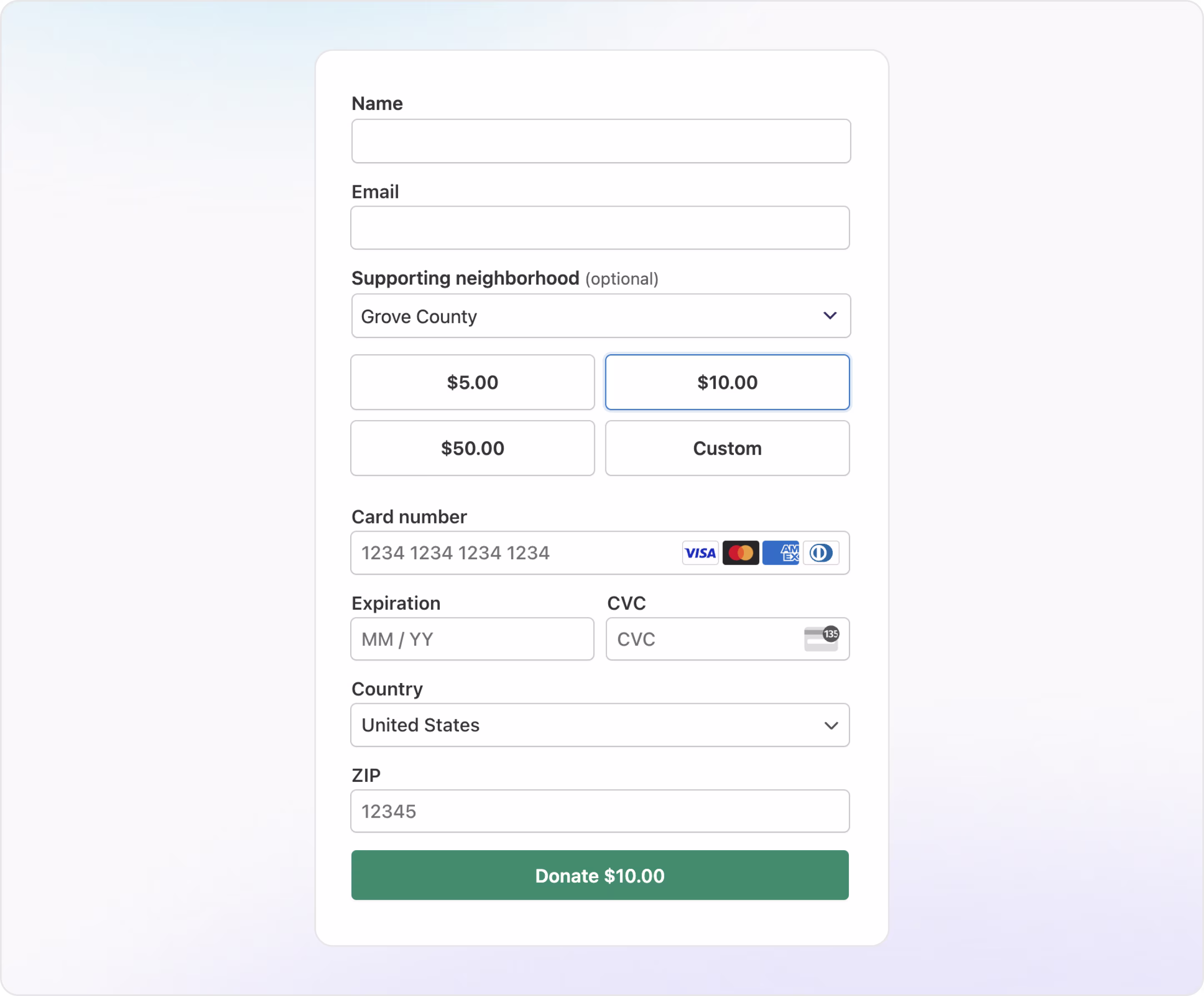 WP Simple Pay payment form