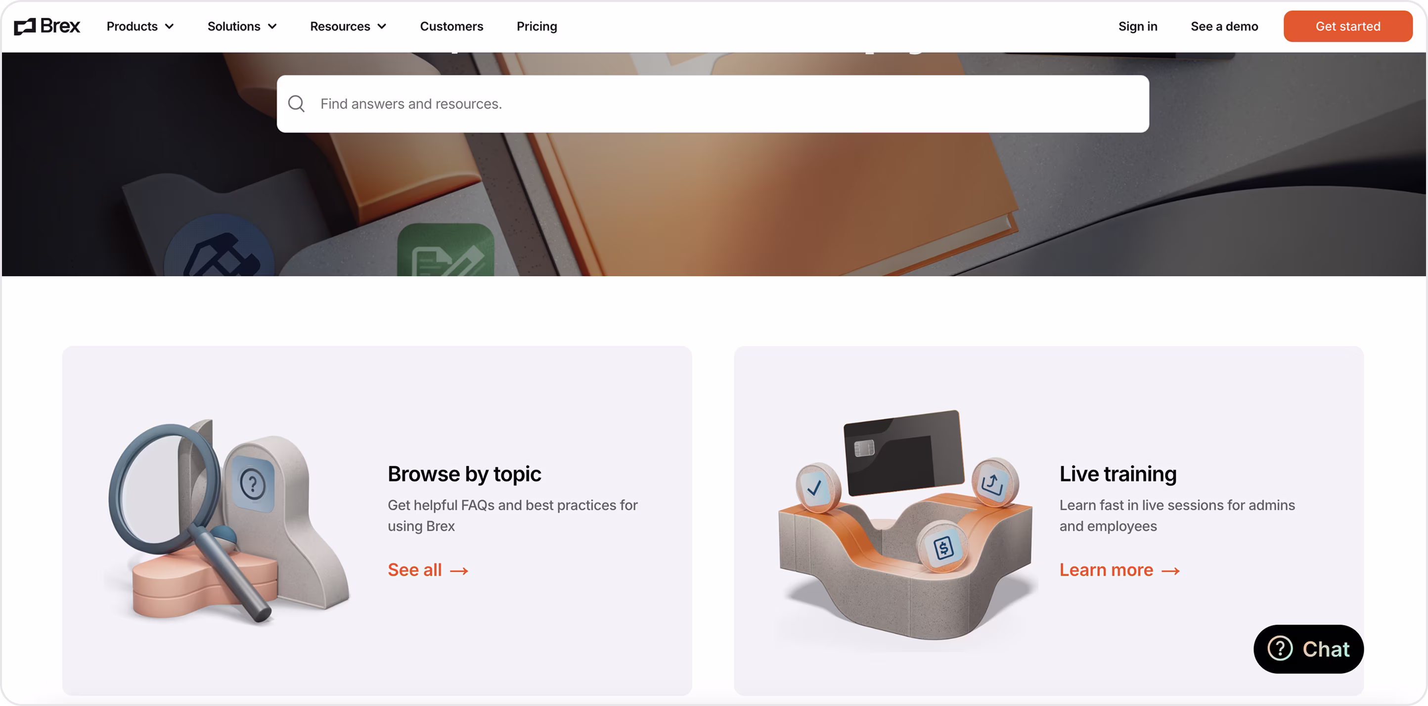 Brex search form