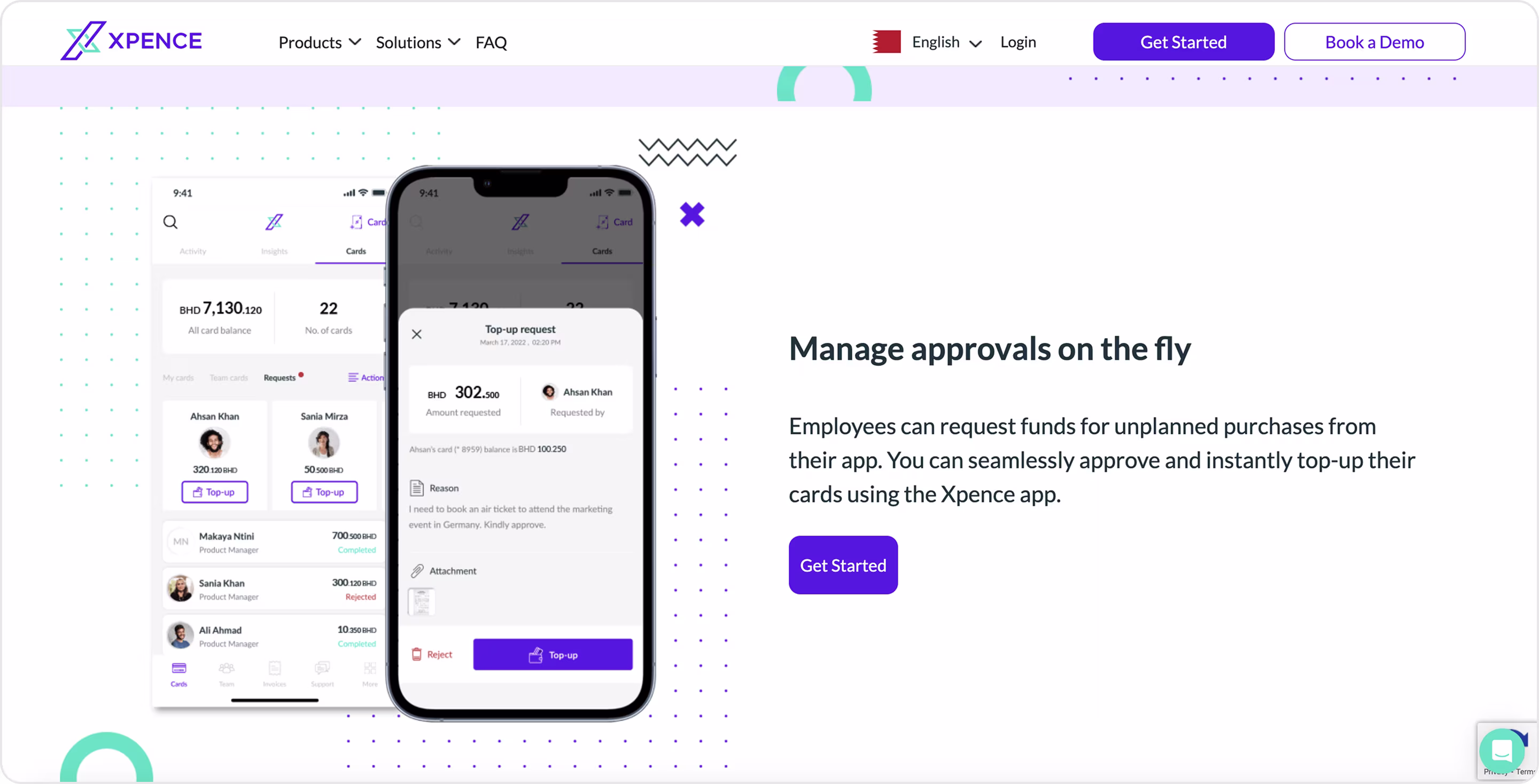 Xpence website design