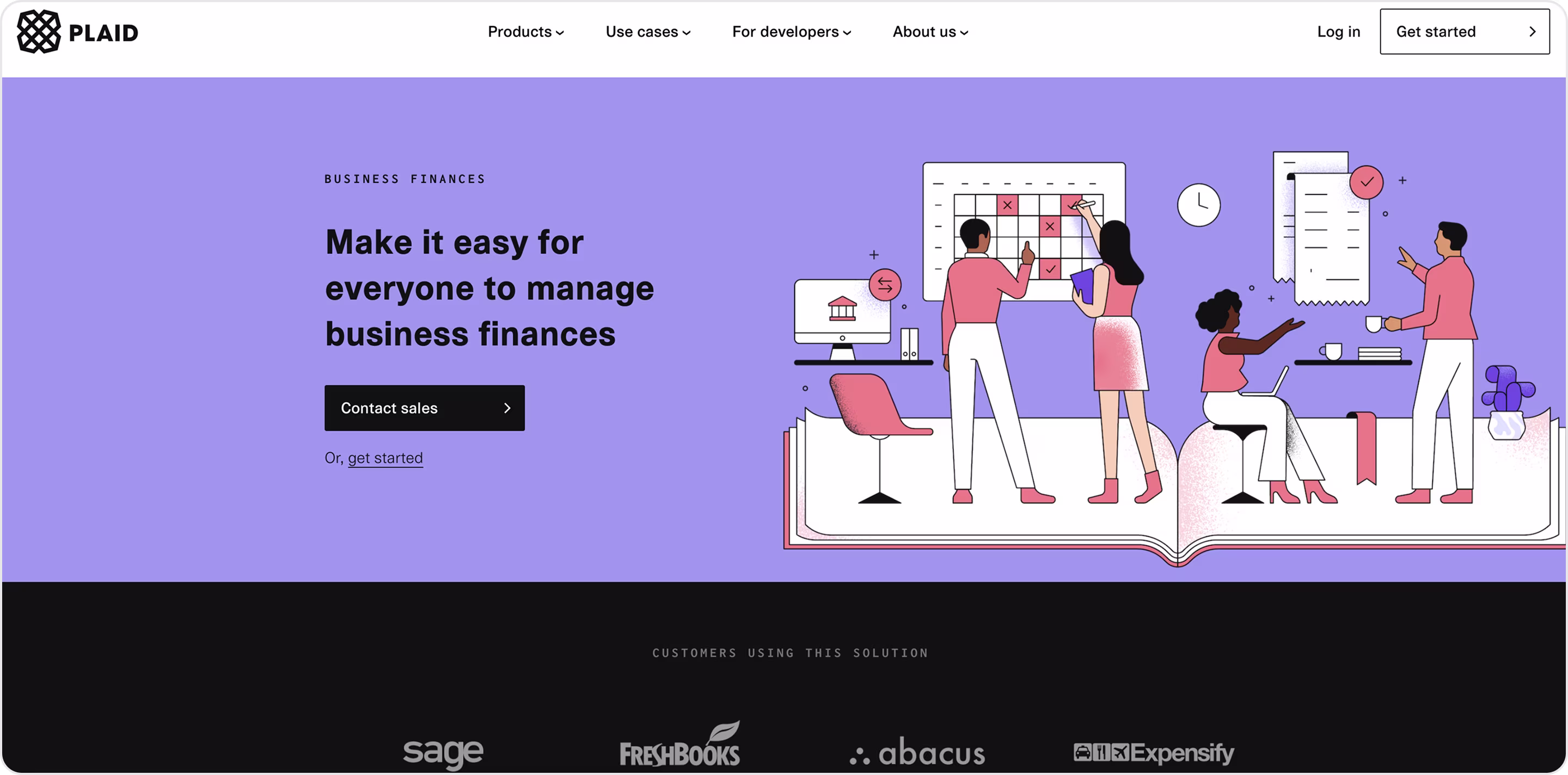 Plaid website design