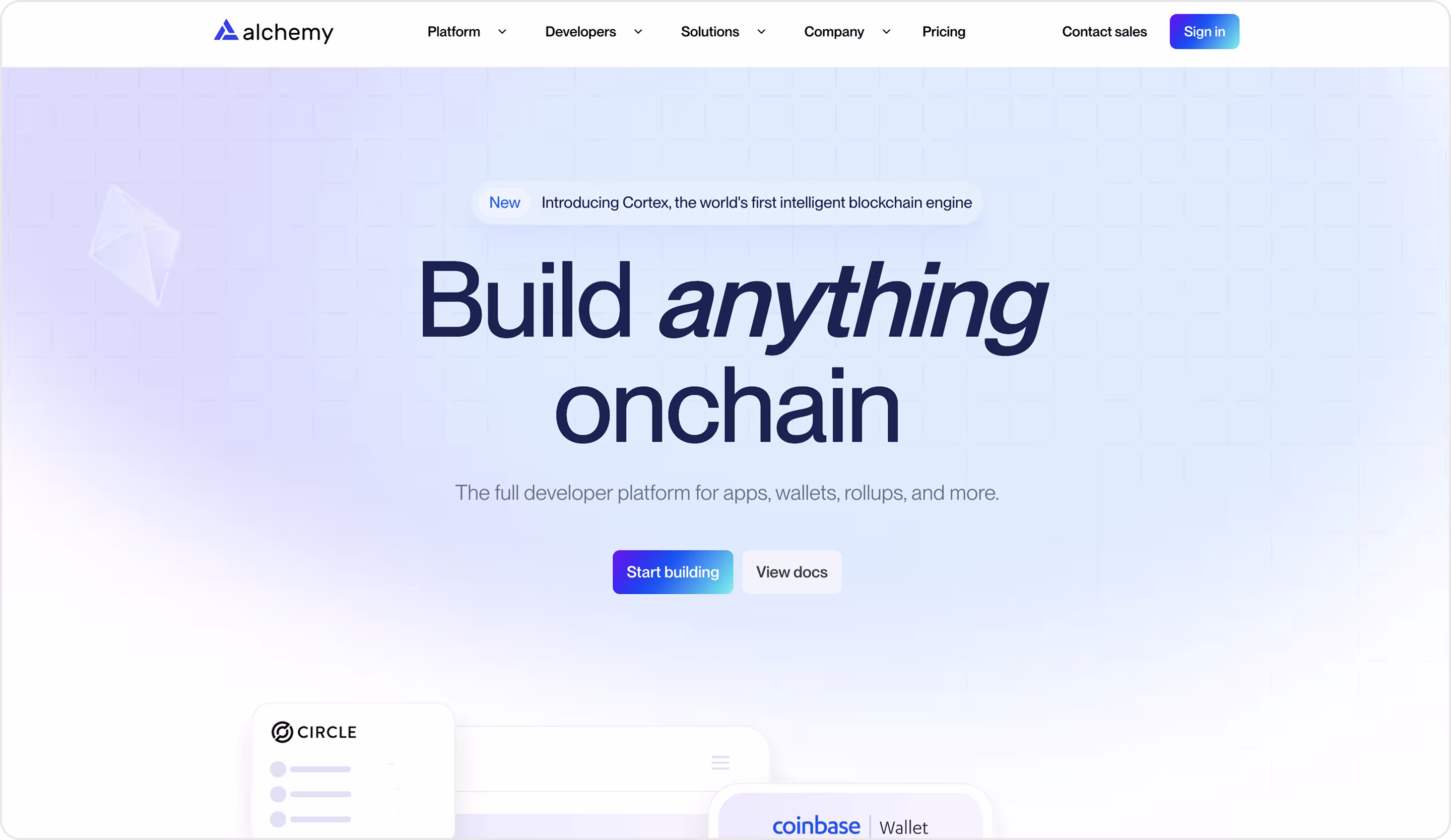 Alchemy website design