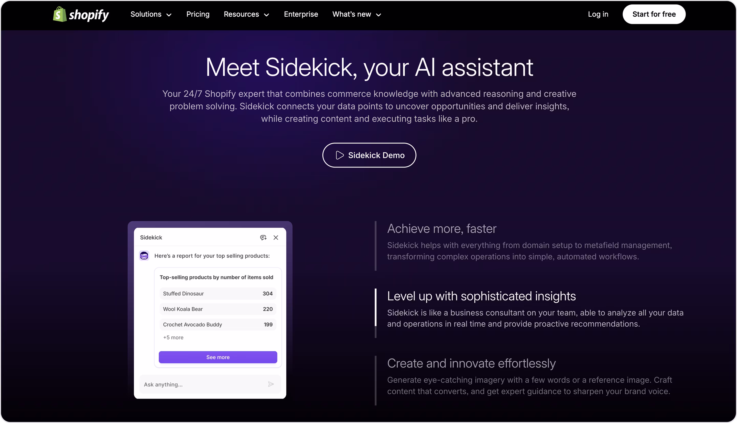 Shopify Magic website design