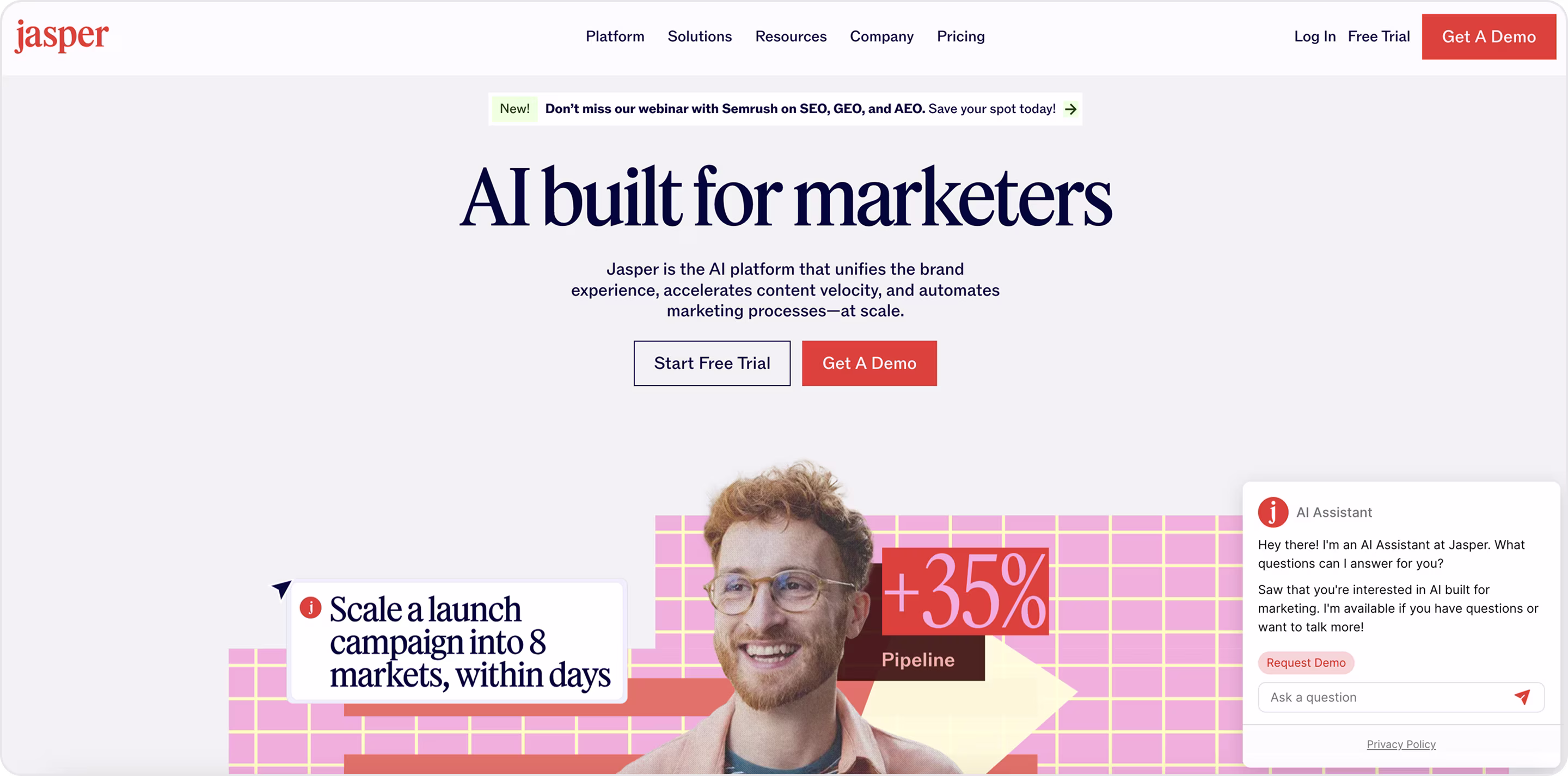 Jasper website design